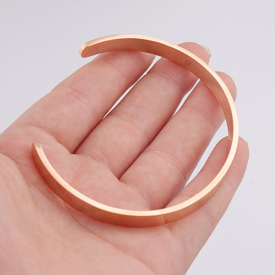 6mm Stainless steel " C-shaped "open bracelet bracelet