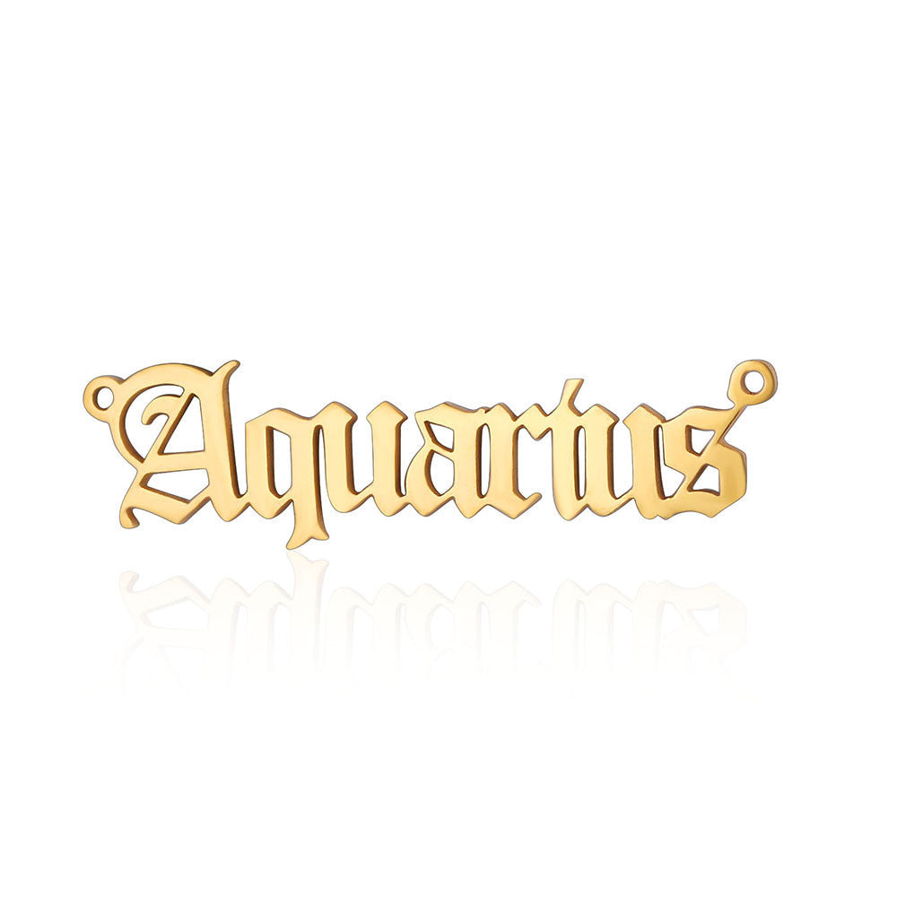 12 Zodiac Signs Charms in Stainless Steel
