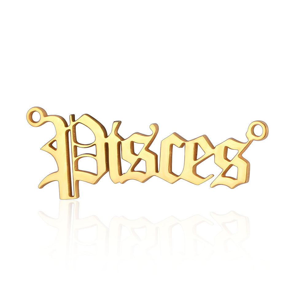 12 Zodiac Signs Charms in Stainless Steel