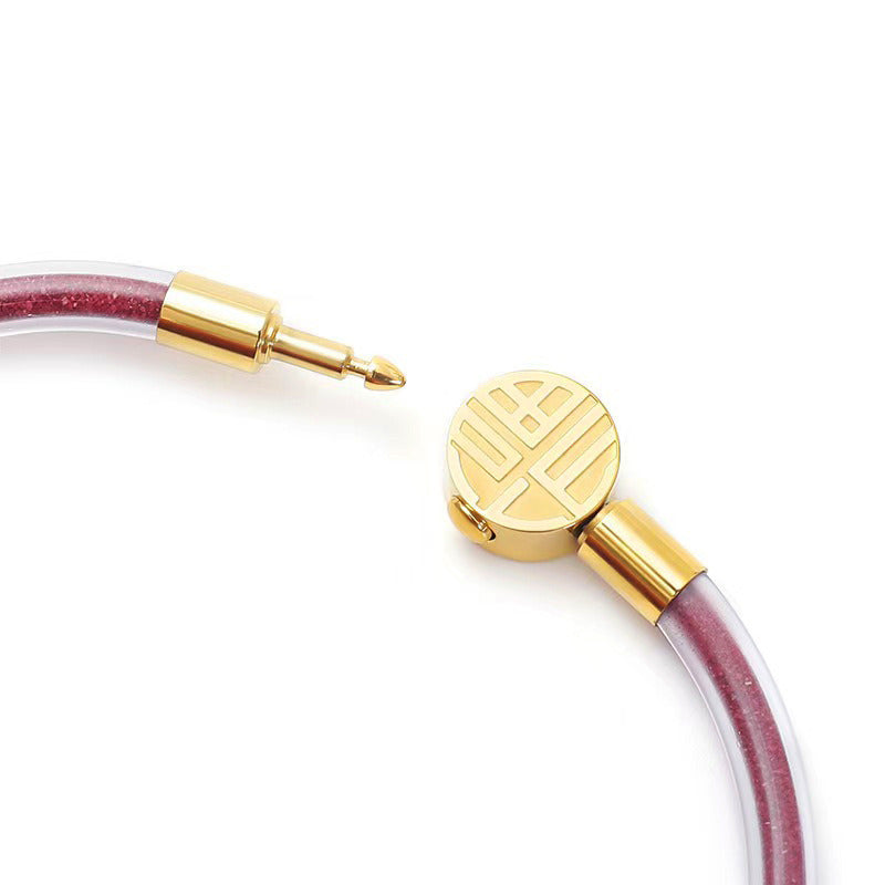 Enamel Word "福" Clasp for the Cord Bracelet