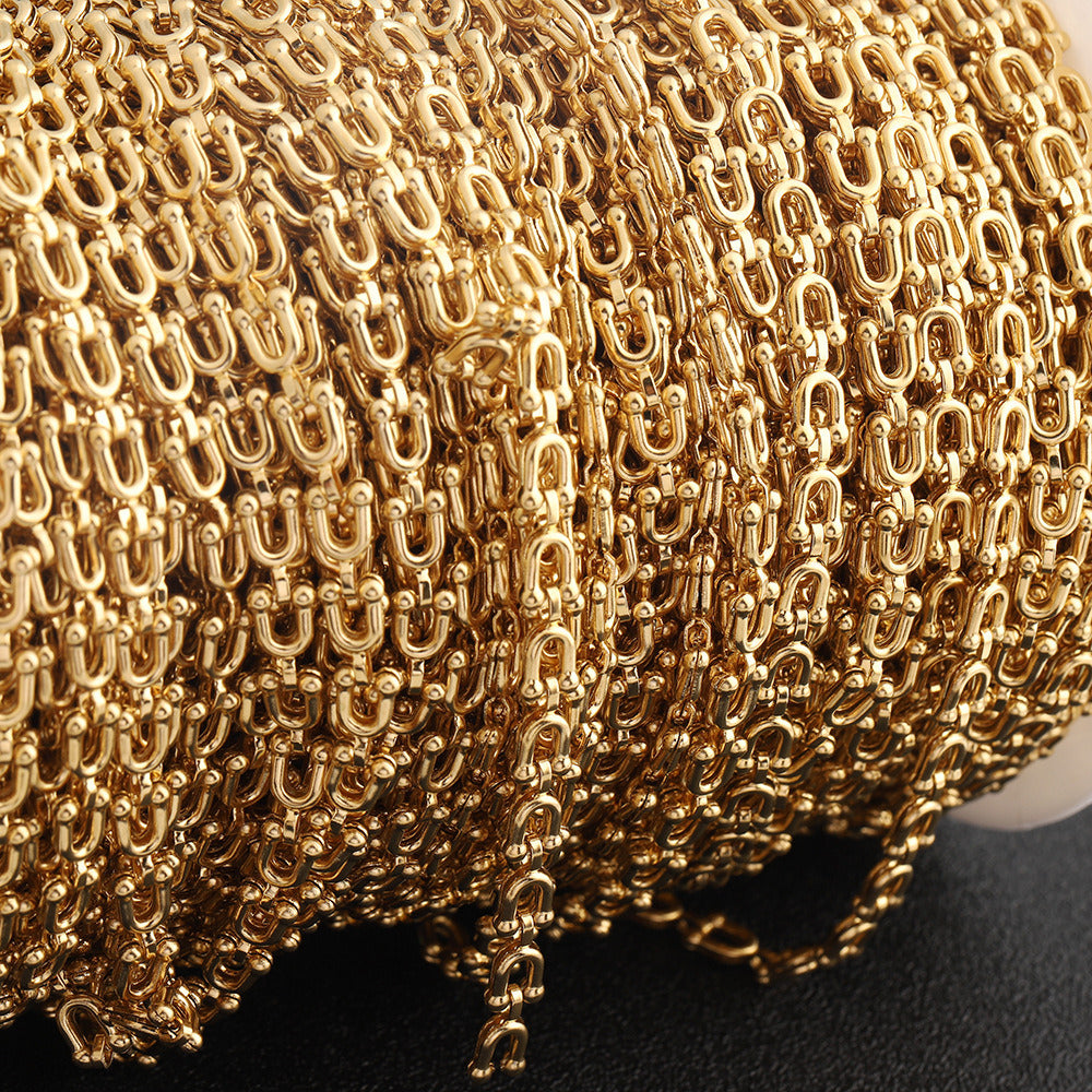 C1722 5mm Horseshoe Stainless Steel Chain