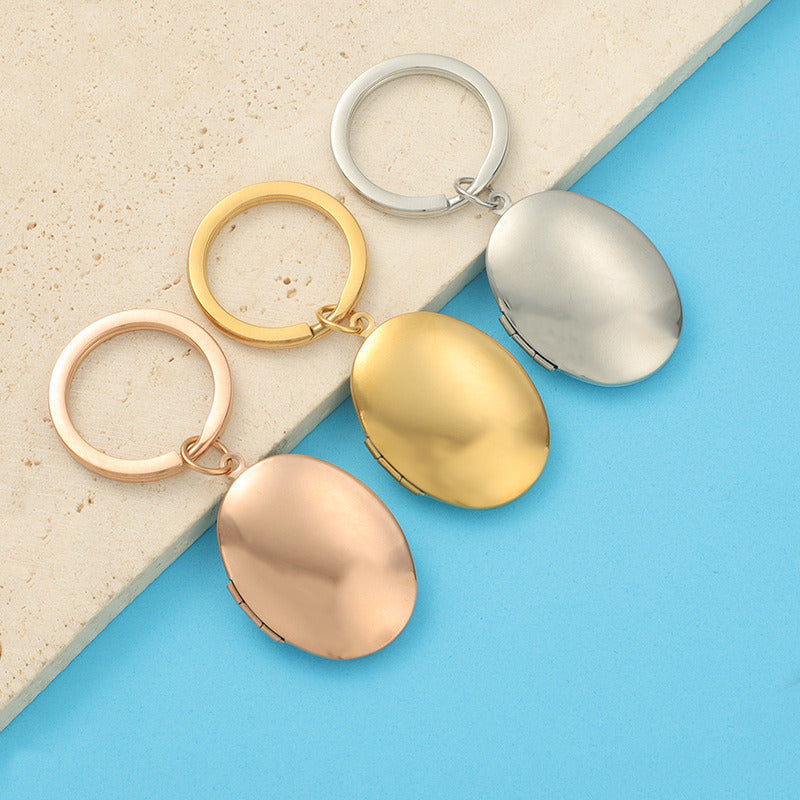 Oval key ring