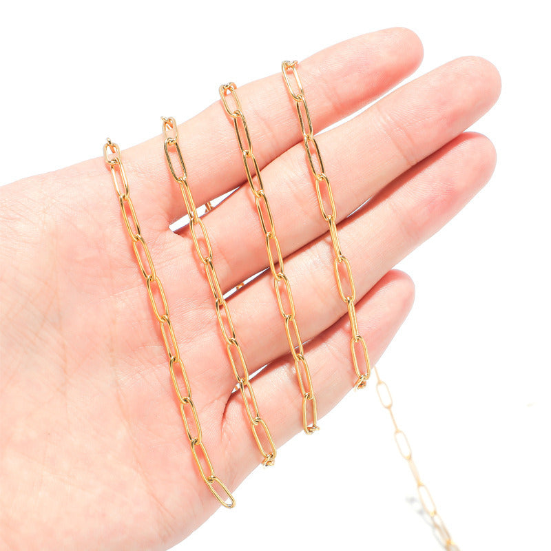 C1193 4mm PaperClip Chain