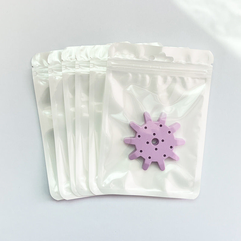 50pcs/pack Macaron color PET recyclable ziplock bag