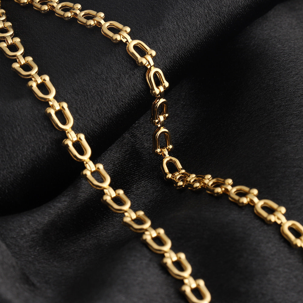 C1722 5mm Horseshoe Stainless Steel Chain