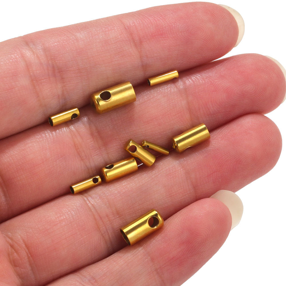 1477 10 Pcs Cord Cap Connector for the Bracelet