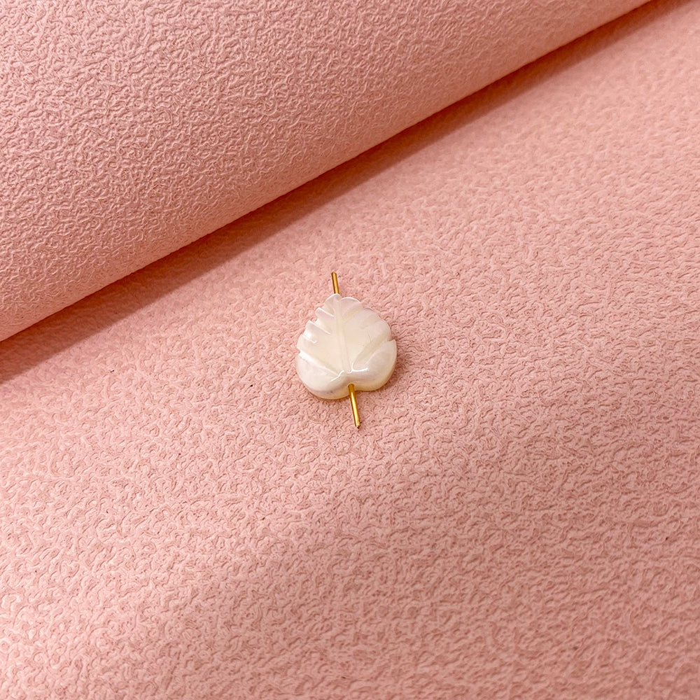 5 pcs/pack Leaf shell charm