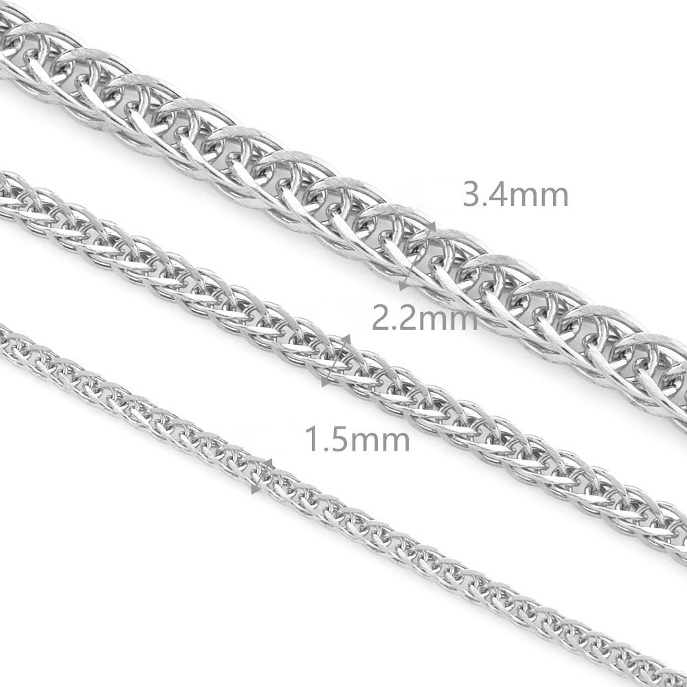 C1474 Foxtail /Chopin  chain-Vacuum Plating Waterproof Stainless steel chain