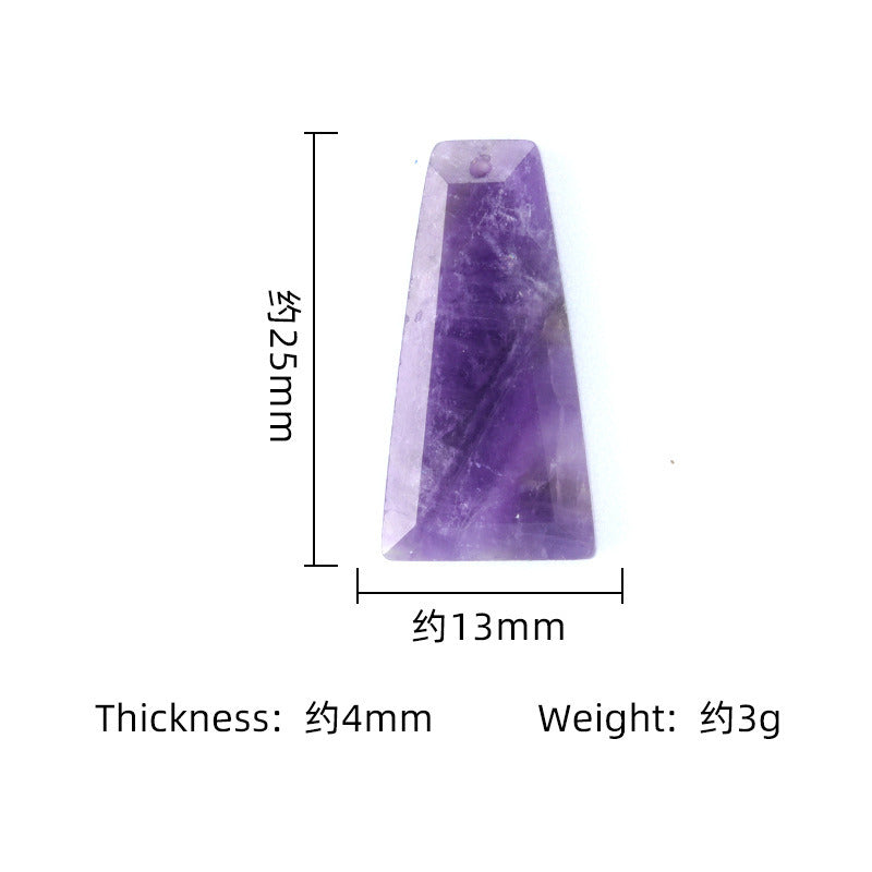 25x13mm Faceted trapezoid natural stone 1 Pc