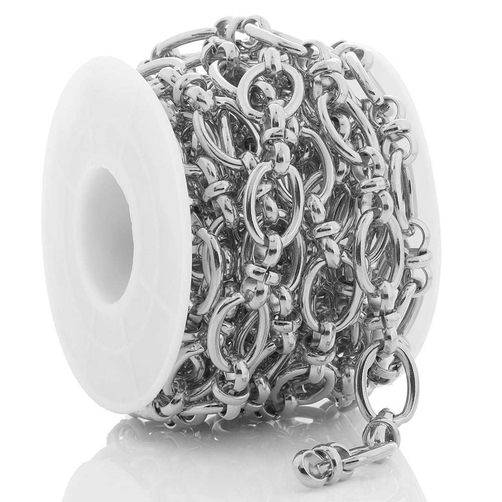 C1554 10/6mm 3:1 circle chain-Vacuum Plating Waterproof Stainless steel chain