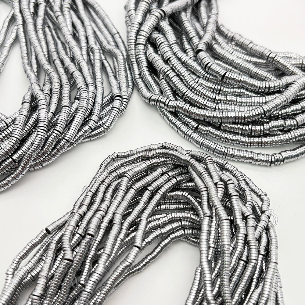 Round sequin hematite heshi Beads