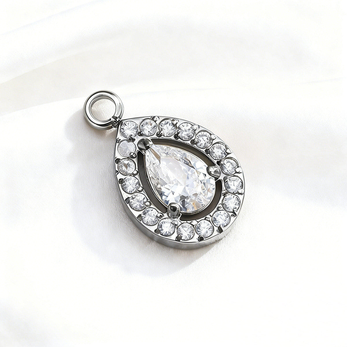 006 Colorful Drop Zircon Charms