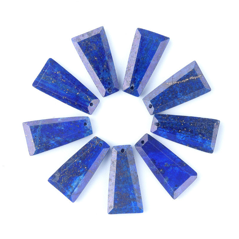 25x13mm Faceted trapezoid natural stone 1 Pc