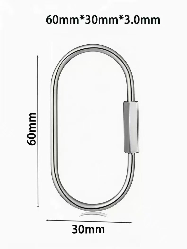 60/88mm Stainless steel Large Clasp,keychain for DIY Jewelry