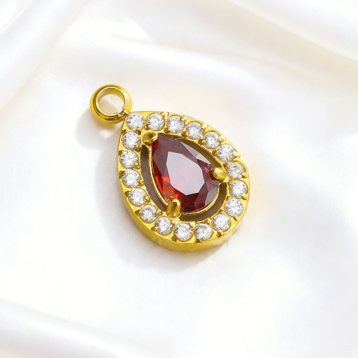 006 Colorful Drop Zircon Charms