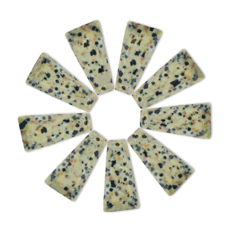 25x13mm Faceted trapezoid natural stone 1 Pc