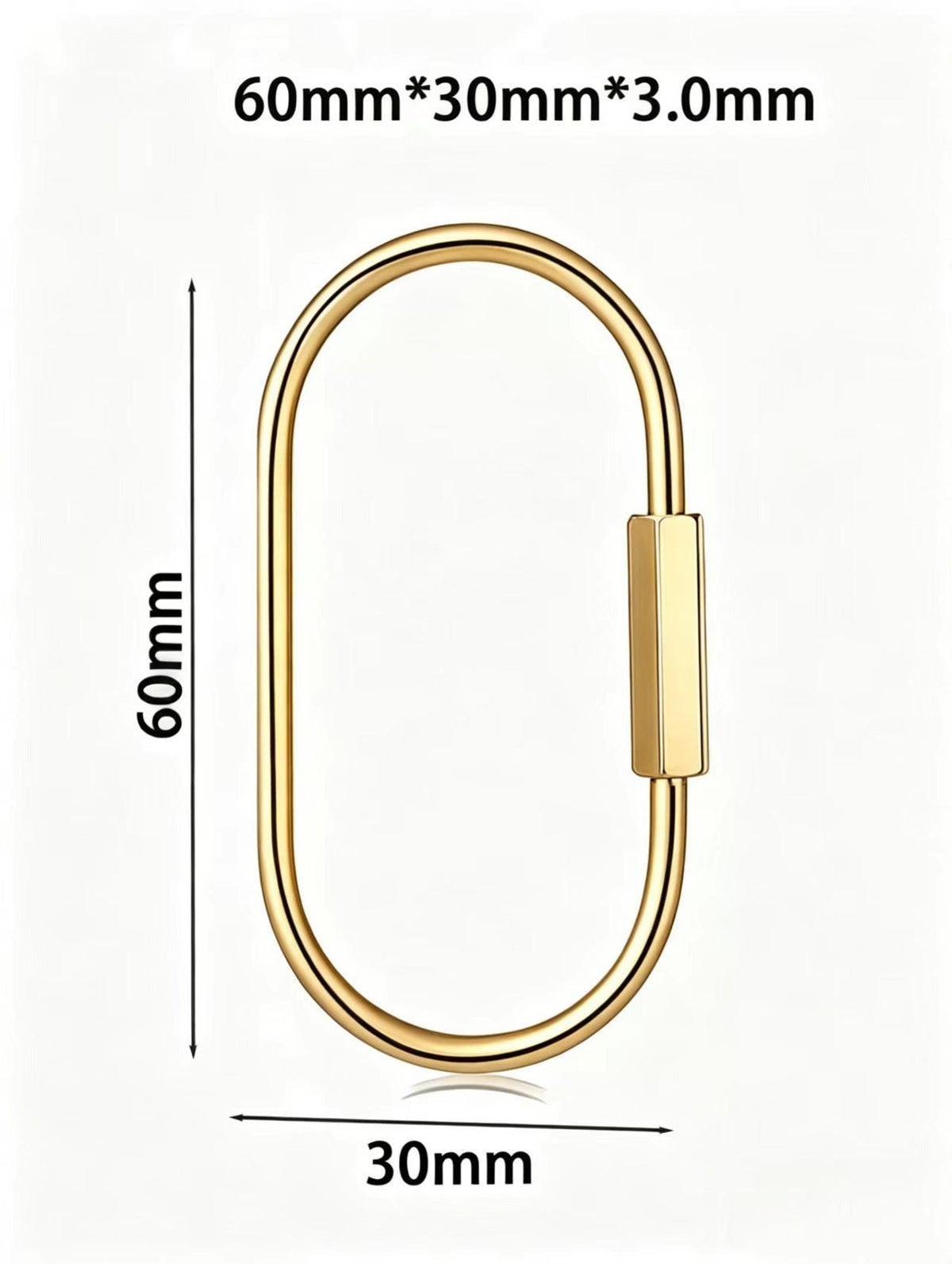 60/88mm Stainless steel Large Clasp,keychain for DIY Jewelry