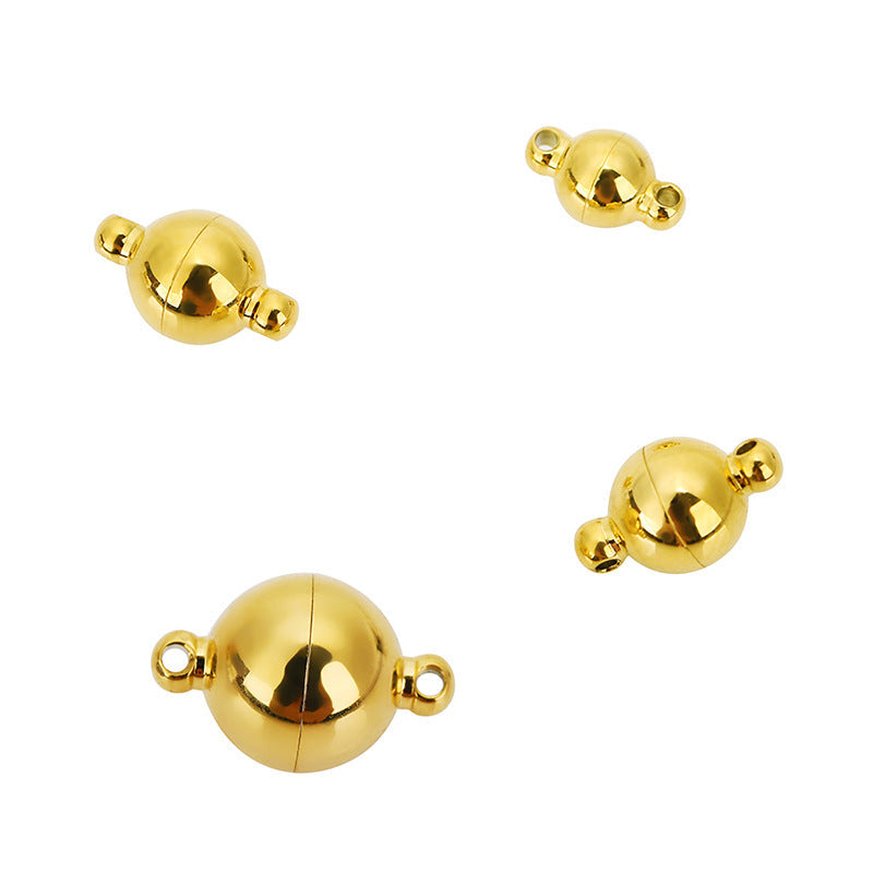 Gold/Silver Ball magnetic buckle in stainless steel waterproof clasp