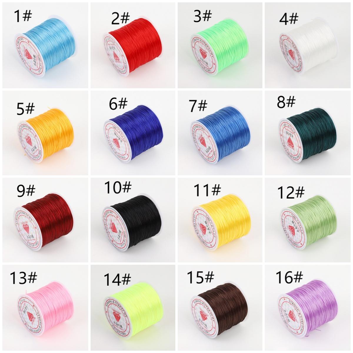 100Meter /109Y Colorful Stretchy Elastic Cord Crystal String Wire For Jewelry Making