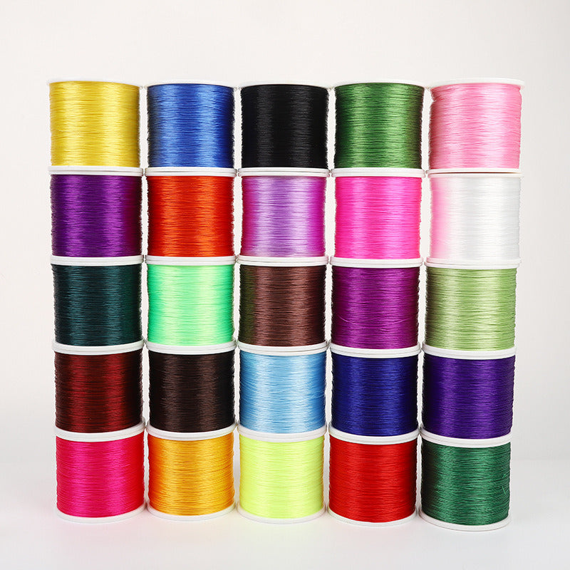 100Meter /109Y Colorful Stretchy Elastic Cord Crystal String Wire For Jewelry Making