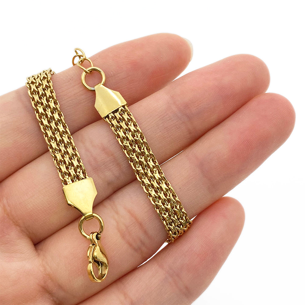 7 styles Stainless steel bracelets