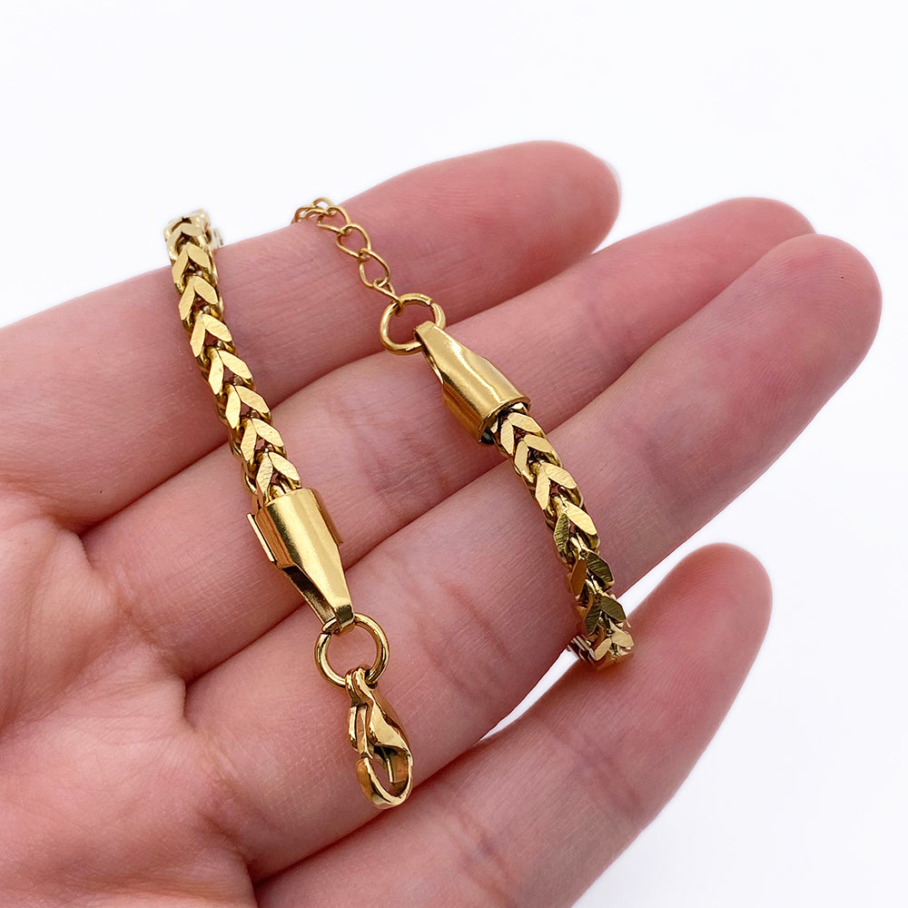 7 styles Stainless steel bracelets