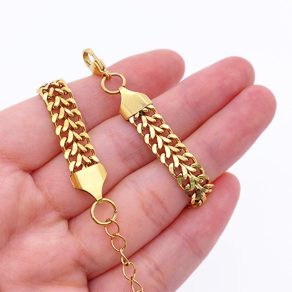 7 styles Stainless steel bracelets