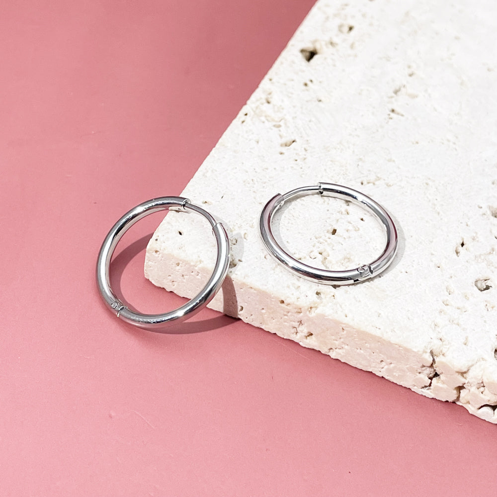 Small circle Hoop Earring Waterproof and Fadeless