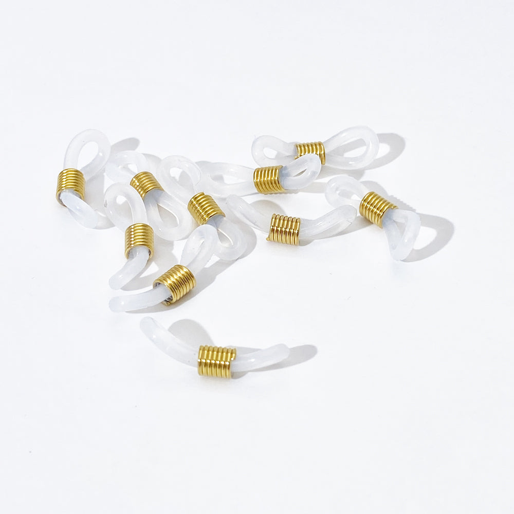 10PCS Black/White eyeglass holder,Rubber Glasses Chain Holders