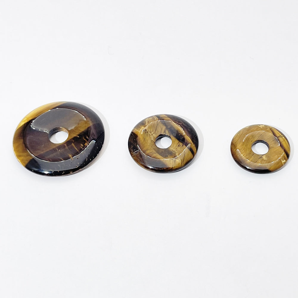 Natural stone crystal donut buckle
