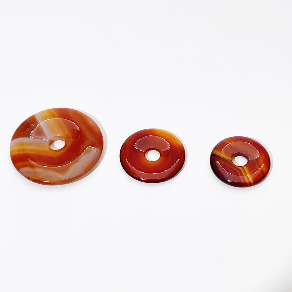 Natural stone crystal donut buckle
