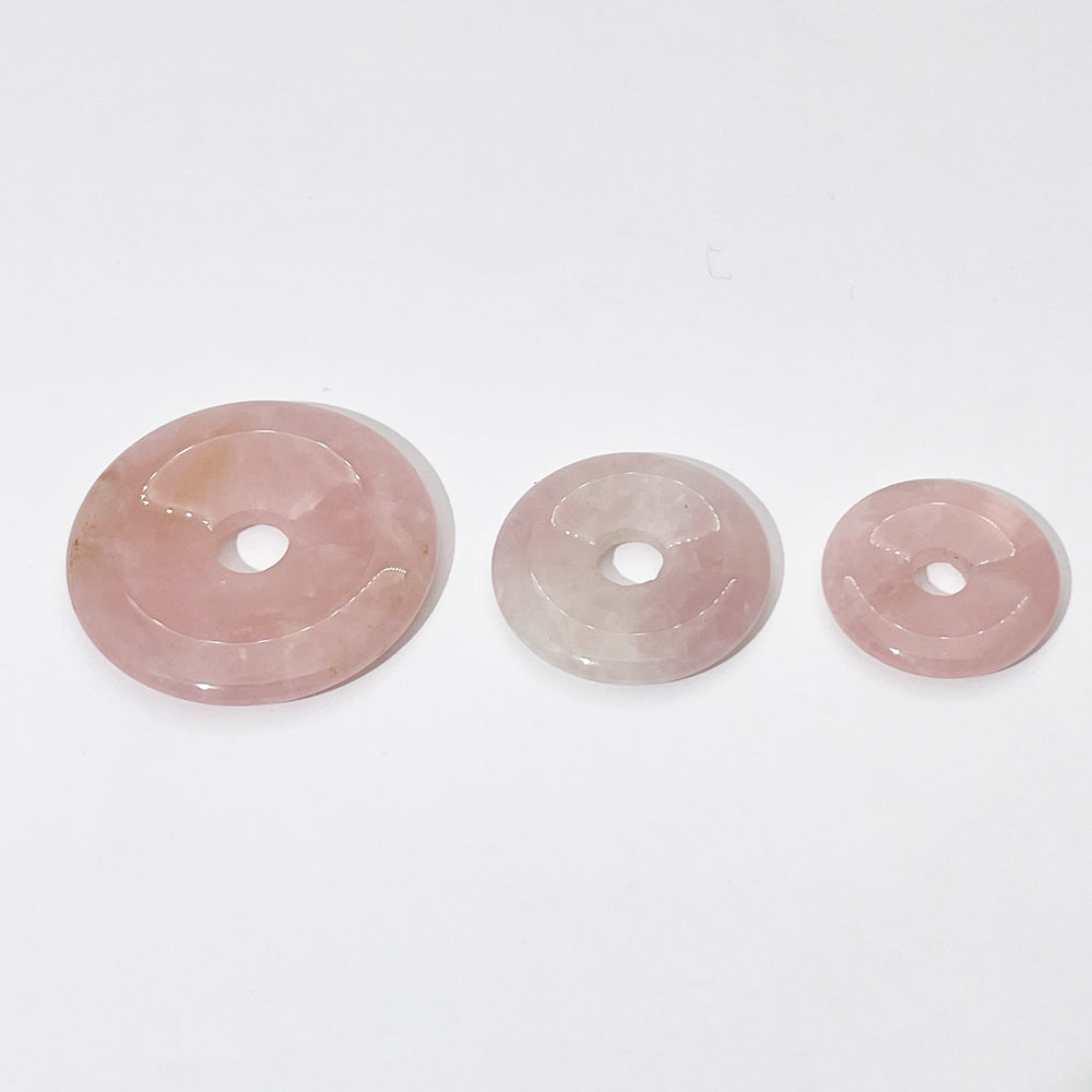 Natural stone crystal donut buckle