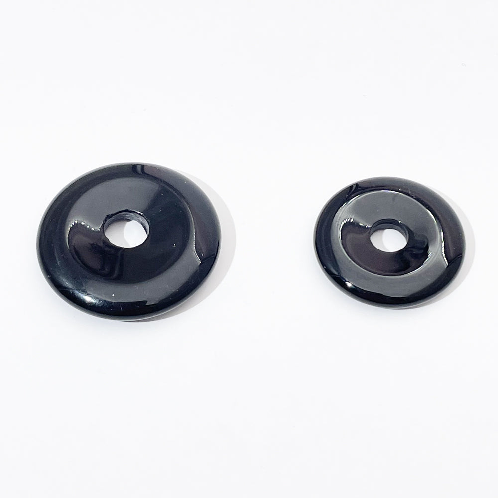 Natural stone crystal donut buckle