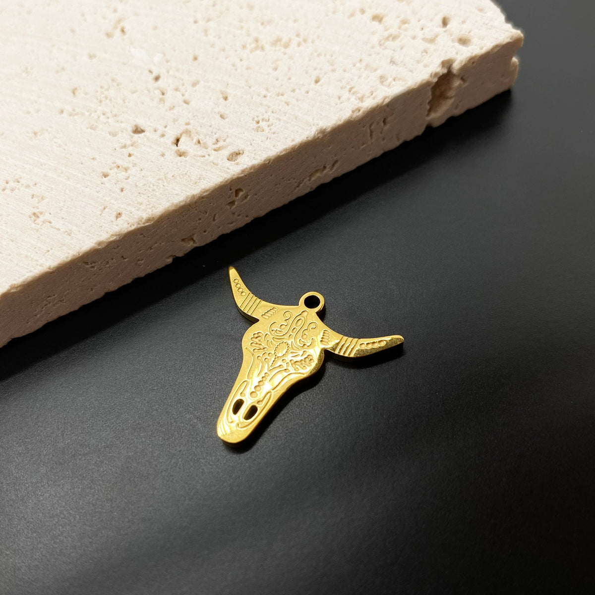 Bull head charm