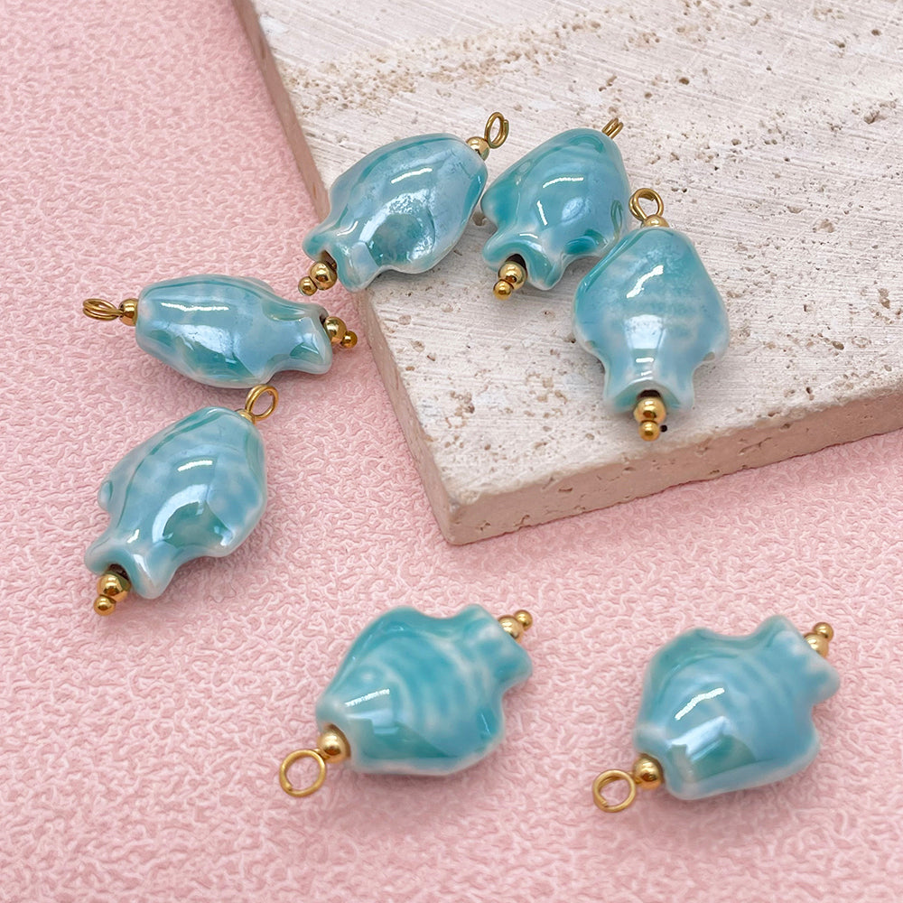 Fish ceramic charm