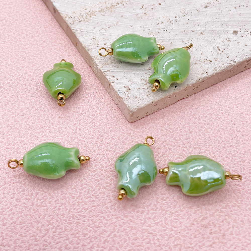 Fish ceramic charm