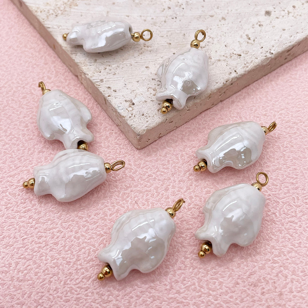 Fish ceramic charm