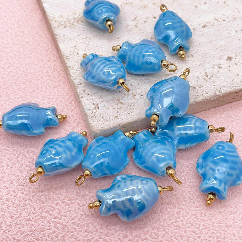 Fish ceramic charm