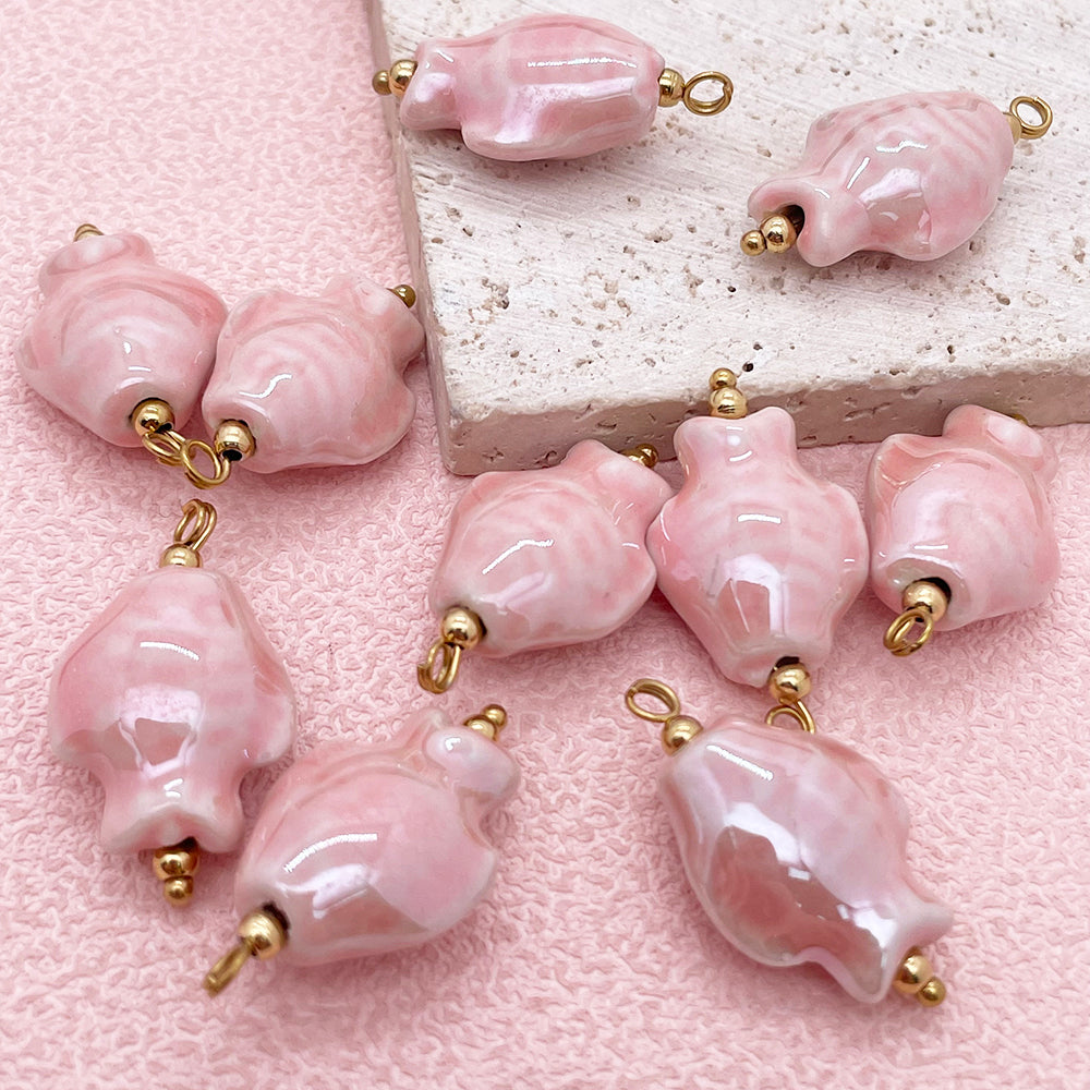 Fish ceramic charm
