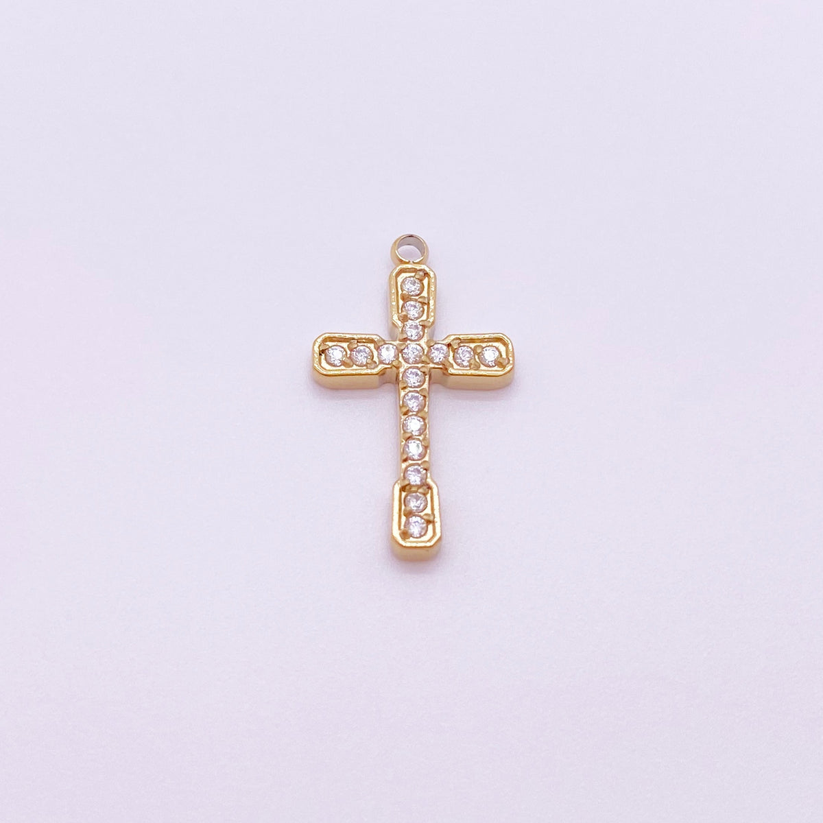 5632 Diamond cross charm