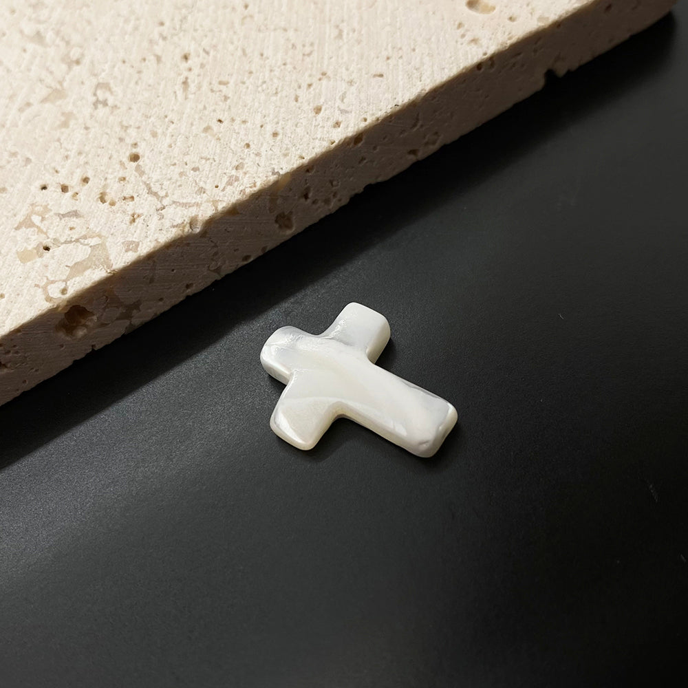 5 pcs/pack Cross shell charm