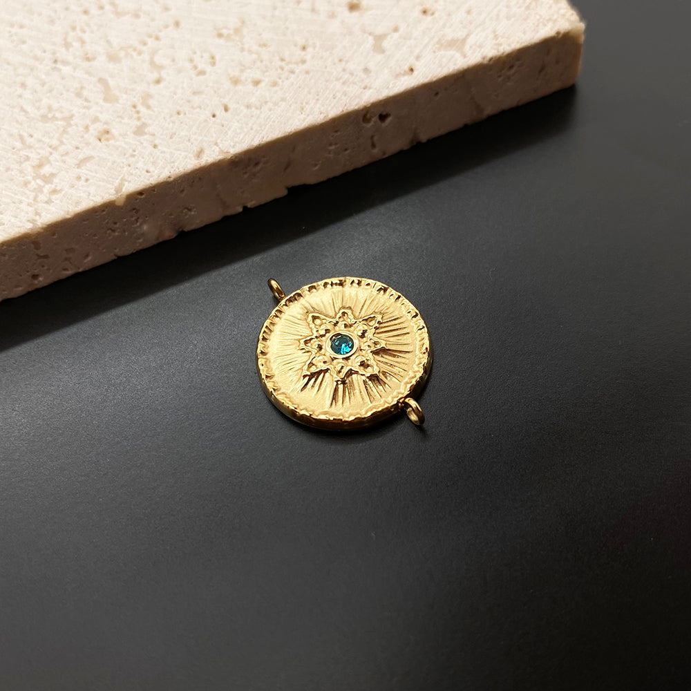5436 Gemstone sun  charm