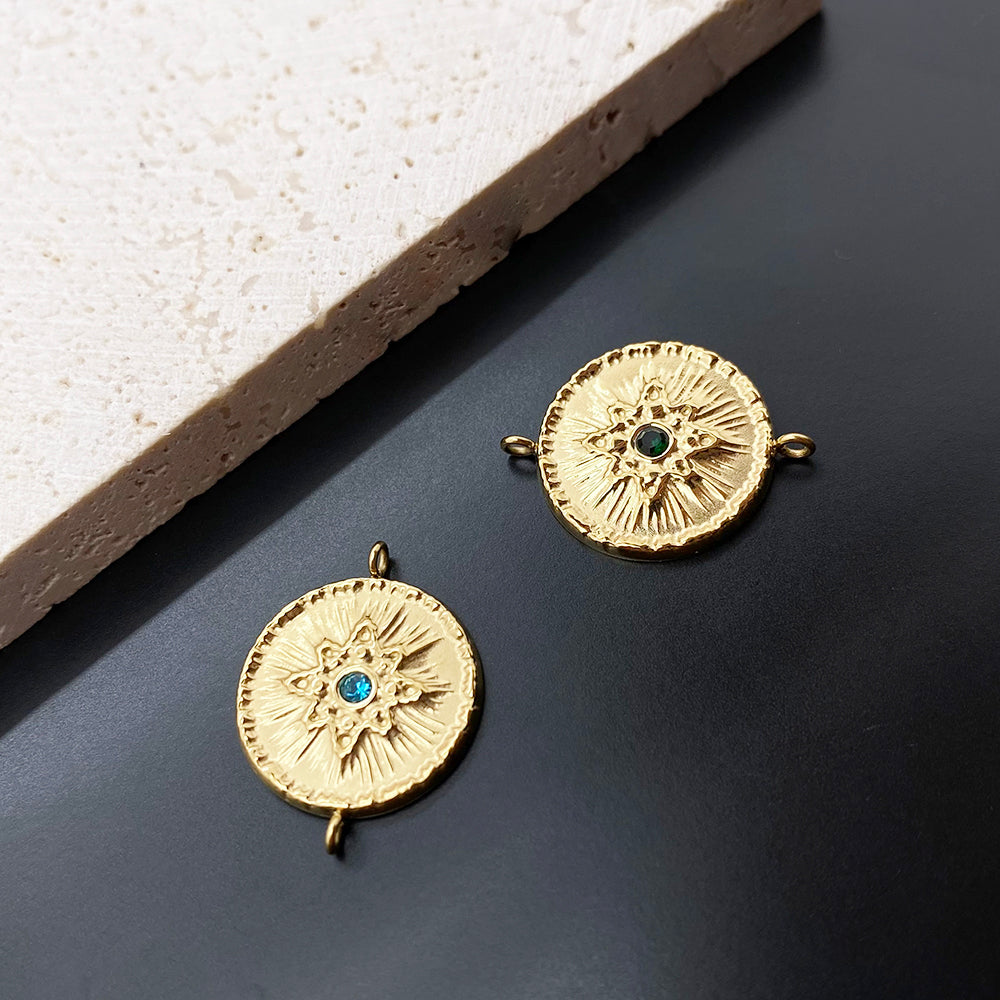 5436 Gemstone sun  charm