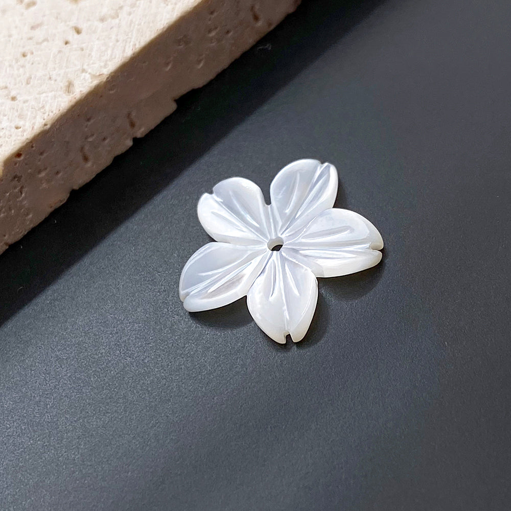 Flower shell charm