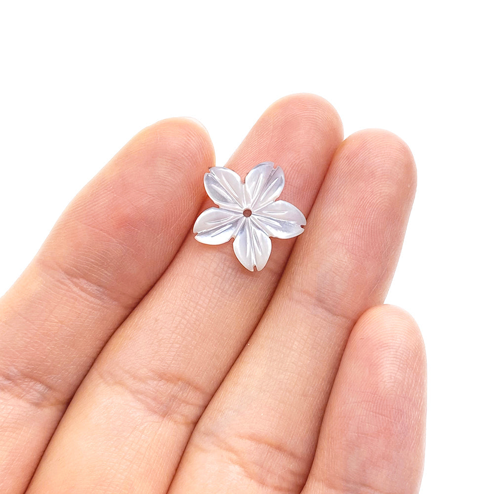 Flower shell charm