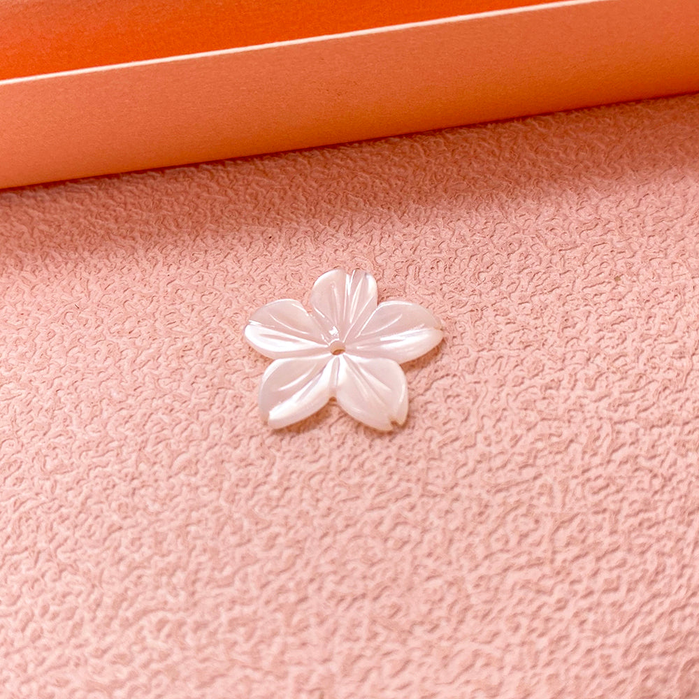 Flower shell charm