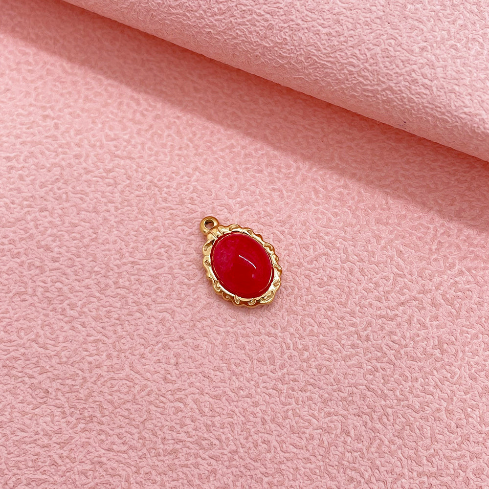 0946 Nature stone charm