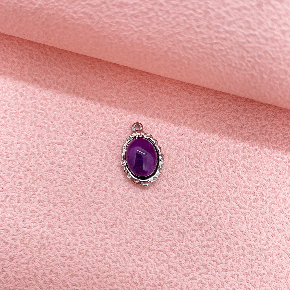 0946 Nature stone charm