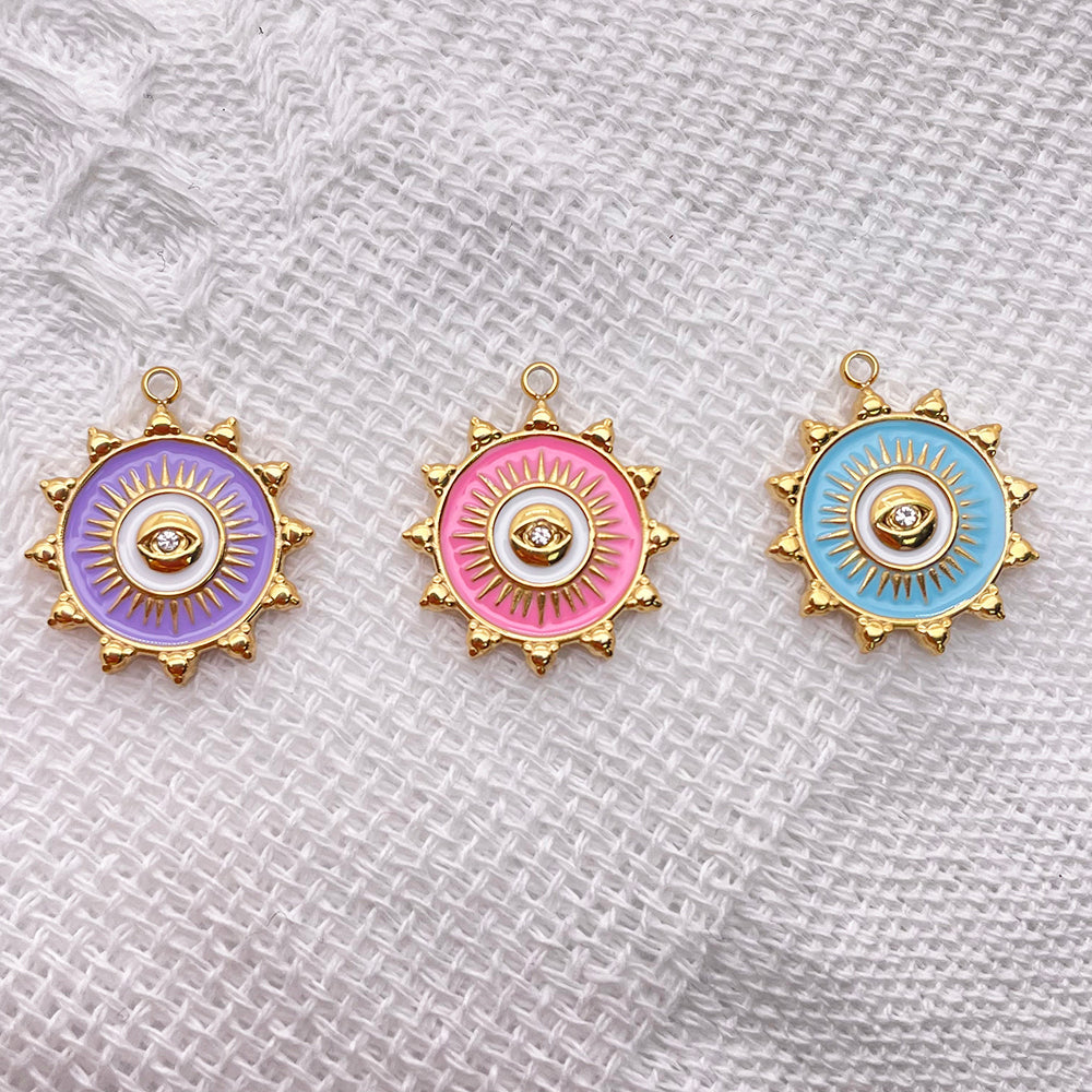 51283 Enamel evil eye charm
