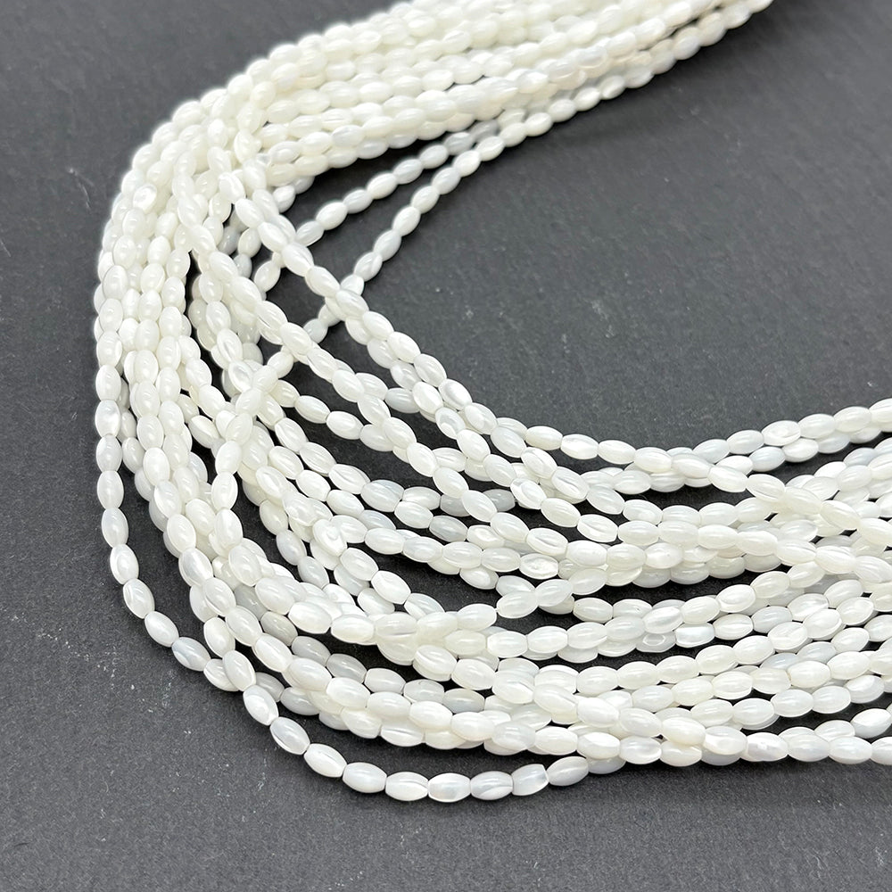 3mm Oval Natural Top Shell